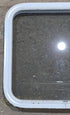 Used White Radius Non Opening Window : 23 1/2" W x 21 1/4" H x 1 7/8" D - Young Farts RV Parts
