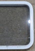 Used White Radius Non Opening Window : 23 1/2" W x 21 1/4" H x 1 7/8" D - Young Farts RV Parts