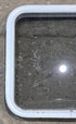 Used White Radius Non Opening Window : 23 1/2" W x 21 1/4" H x 1 7/8" D - Young Farts RV Parts