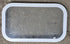 Used White Radius Non Opening Window : 23 3/4" W x 13 3/4" H x 1 7/8" D - Young Farts RV Parts
