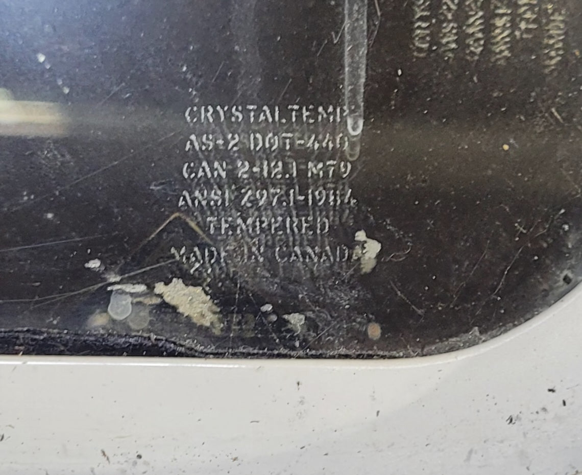 Used White Radius Non Opening Window : 24