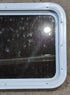 Used White Radius Non Opening Window : 24" W x 16 1/2" H x 1 7/8" D - Young Farts RV Parts