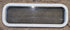 Used White Radius Non Opening Window : 35 1/2" W x 11 1/2" H x 1 7/8" D - Young Farts RV Parts
