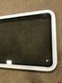 Used White Radius Non Opening Window : 35 3/4" W x 26 1/4" H x 1 7/8" D - Young Farts RV Parts