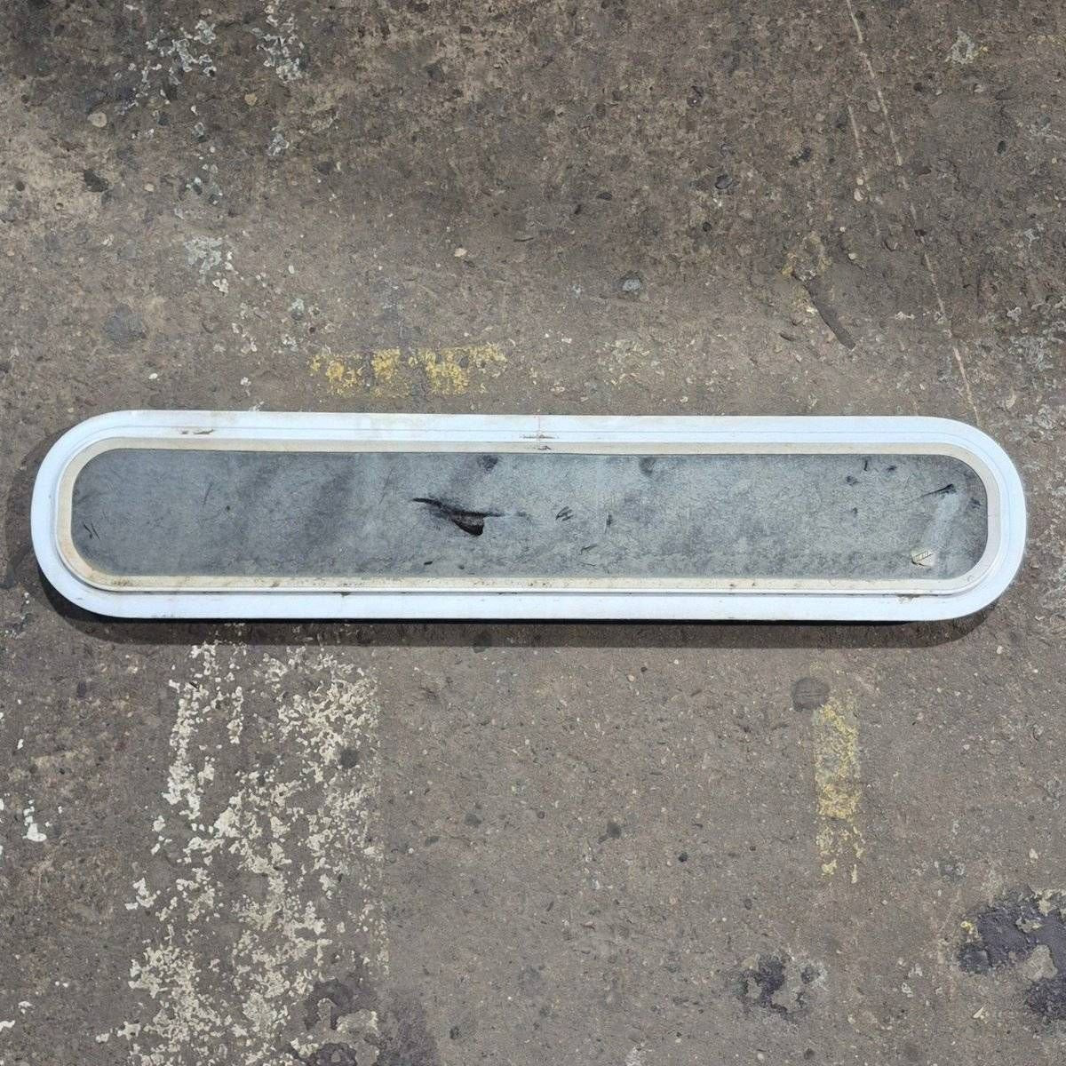 Used White Radius Non - Opening Window - 42 1/2