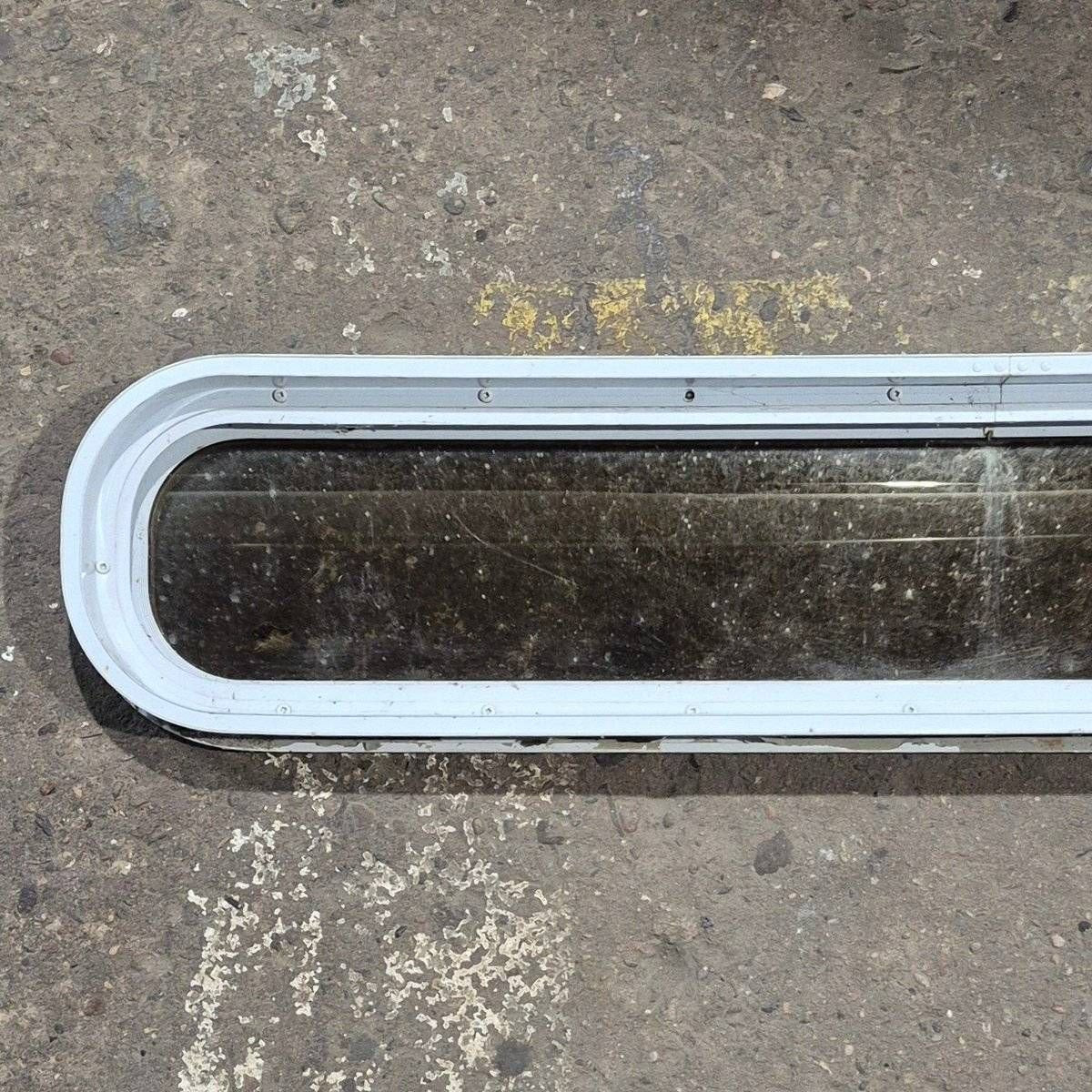 Used White Radius Non - Opening Window - 42 1/2