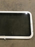 Used White Radius Non Opening Window : 47 3/4" W x 21 1/2" H x 2" D - Young Farts RV Parts