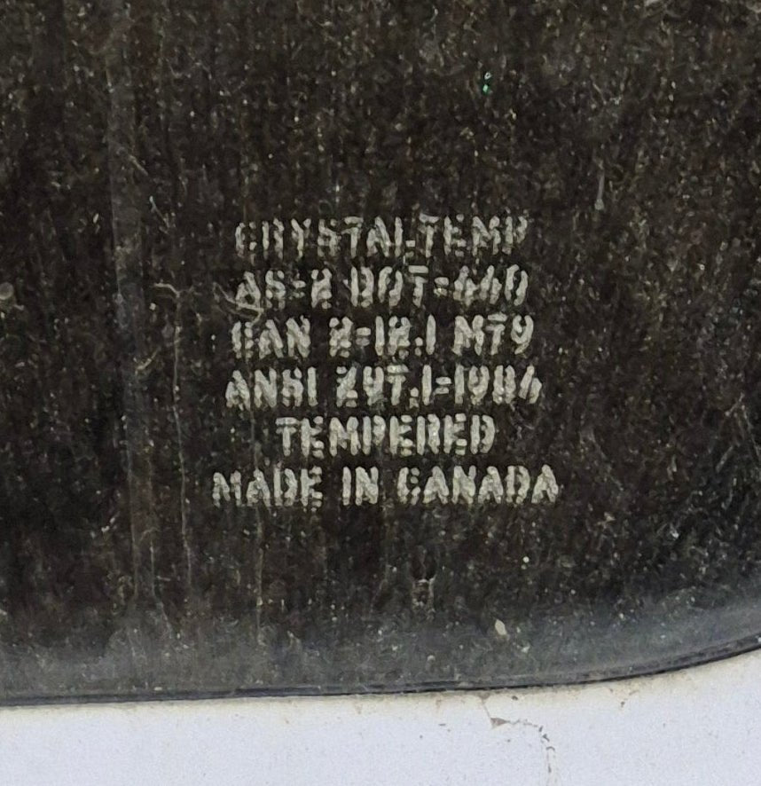 Used White Radius Non Opening Window : 60 1/4" W x 21 3/4" H x 1 7/8" D - Young Farts RV Parts