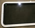 Used White Radius Non Opening Window : 60" W x 21 1/2" H x 1 7/8" D - Young Farts RV Parts
