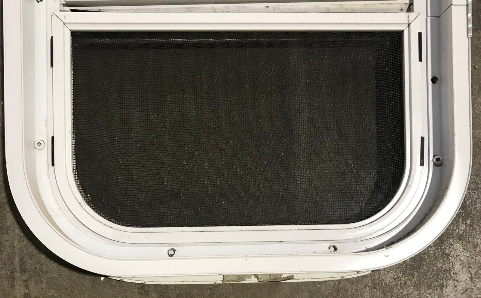 Used White Radius Opening Window : 13 1/2