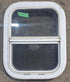 Used White Radius Opening Window : 14 1/4" W x 17 1/4" H x 1 17/8" D - Young Farts RV Parts
