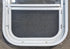 Used White Radius Opening Window : 14 1/4" W x 17 1/4" H x 1 17/8" D - Young Farts RV Parts