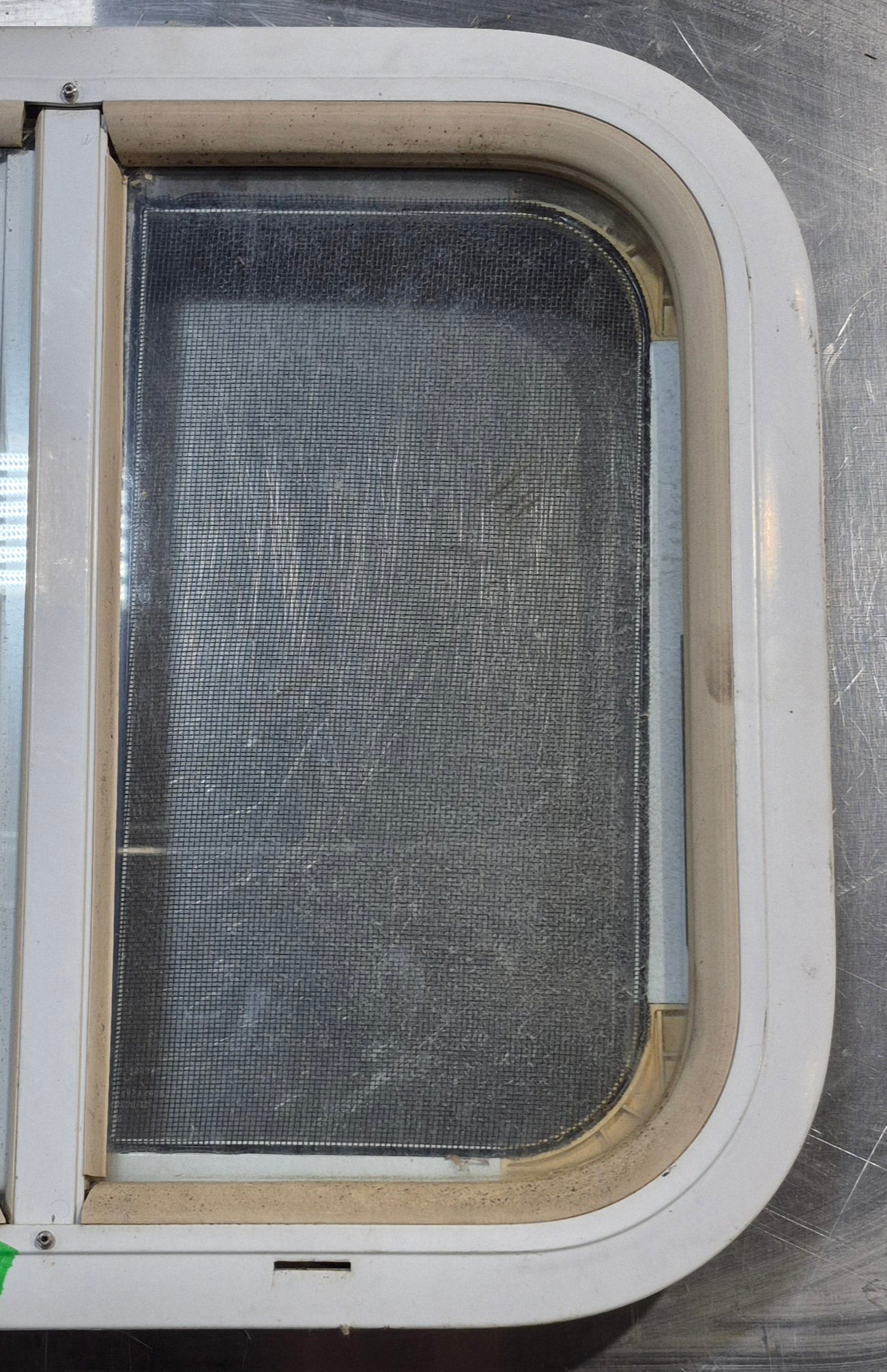 Used White Radius Opening Window : 17 1/2