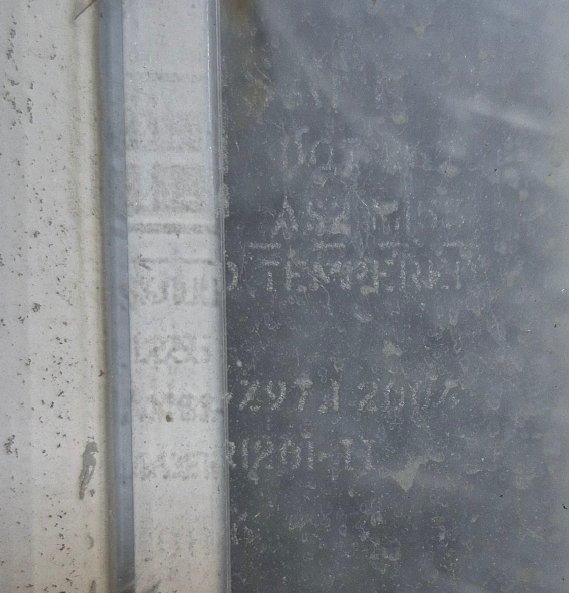 Used White Radius Opening Window : 17 1/2" W x 14 1/2" H x 1 7/8" D - Young Farts RV Parts