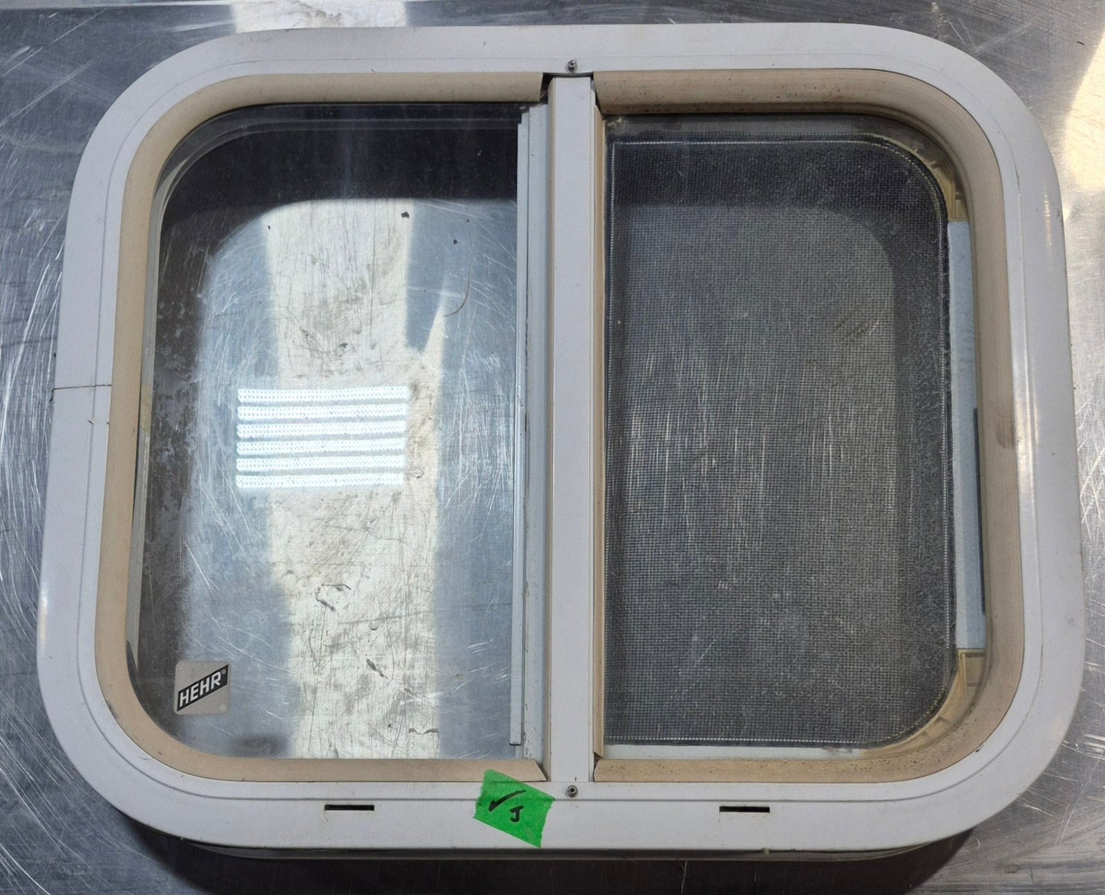 Used White Radius Opening Window : 17 1/2