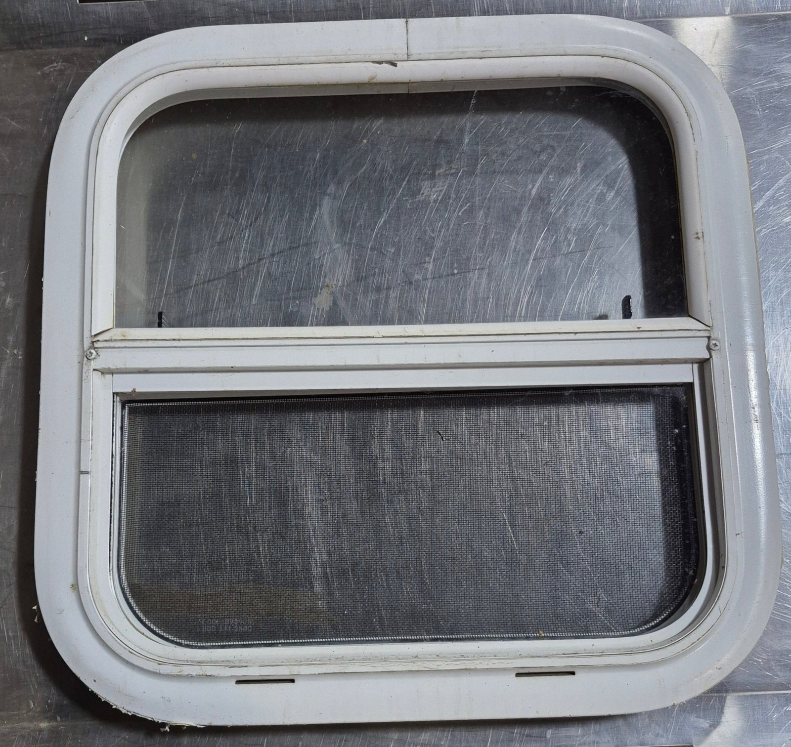 Used White Radius Opening Window : 17 1/2