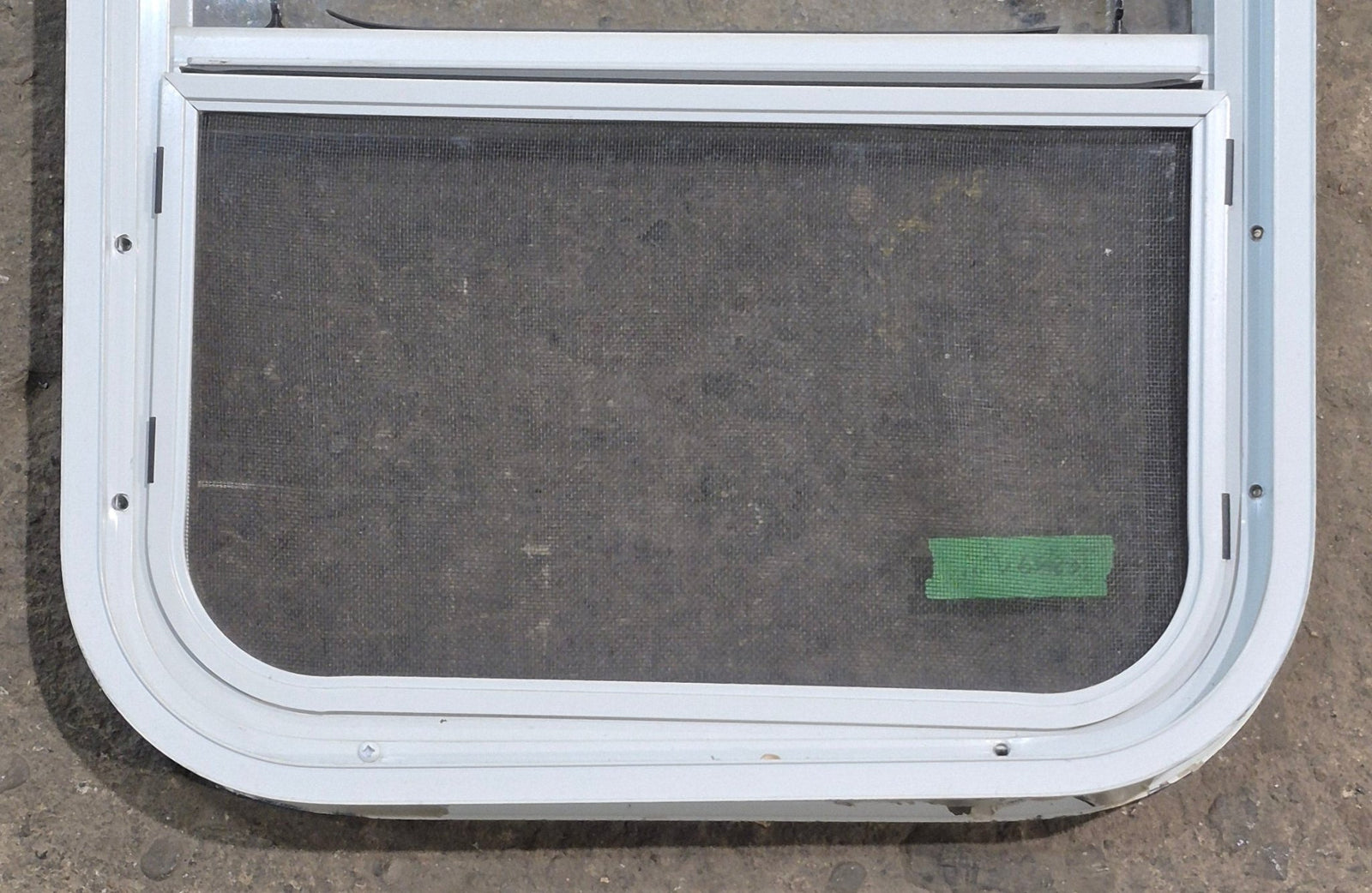 Used White Radius Opening Window : 17 1/2