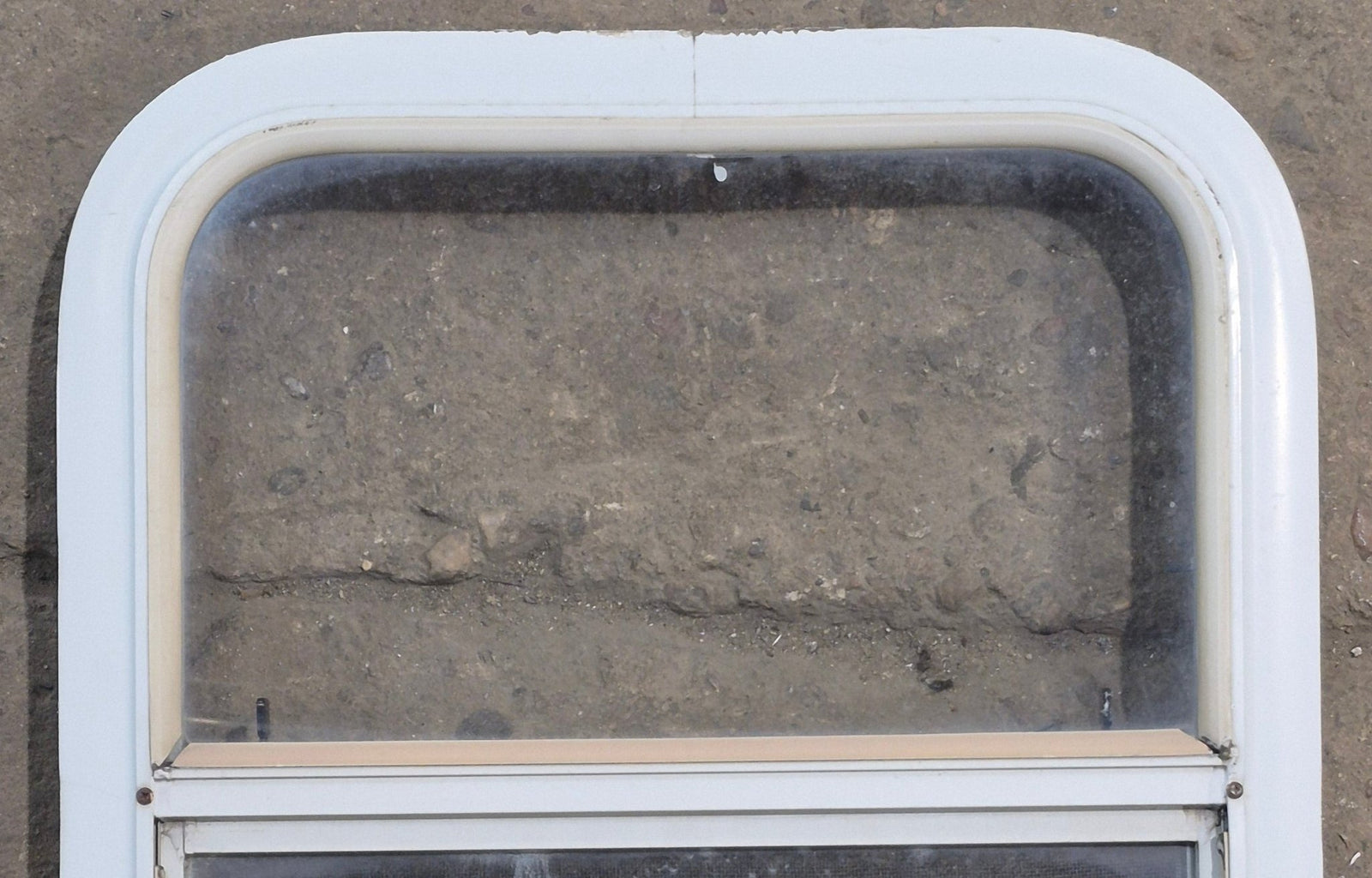 Used White Radius Opening Window : 17 1/2