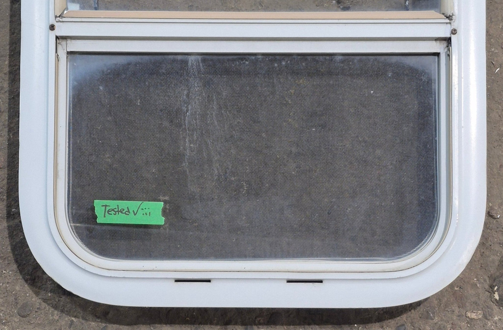 Used White Radius Opening Window : 17 1/2