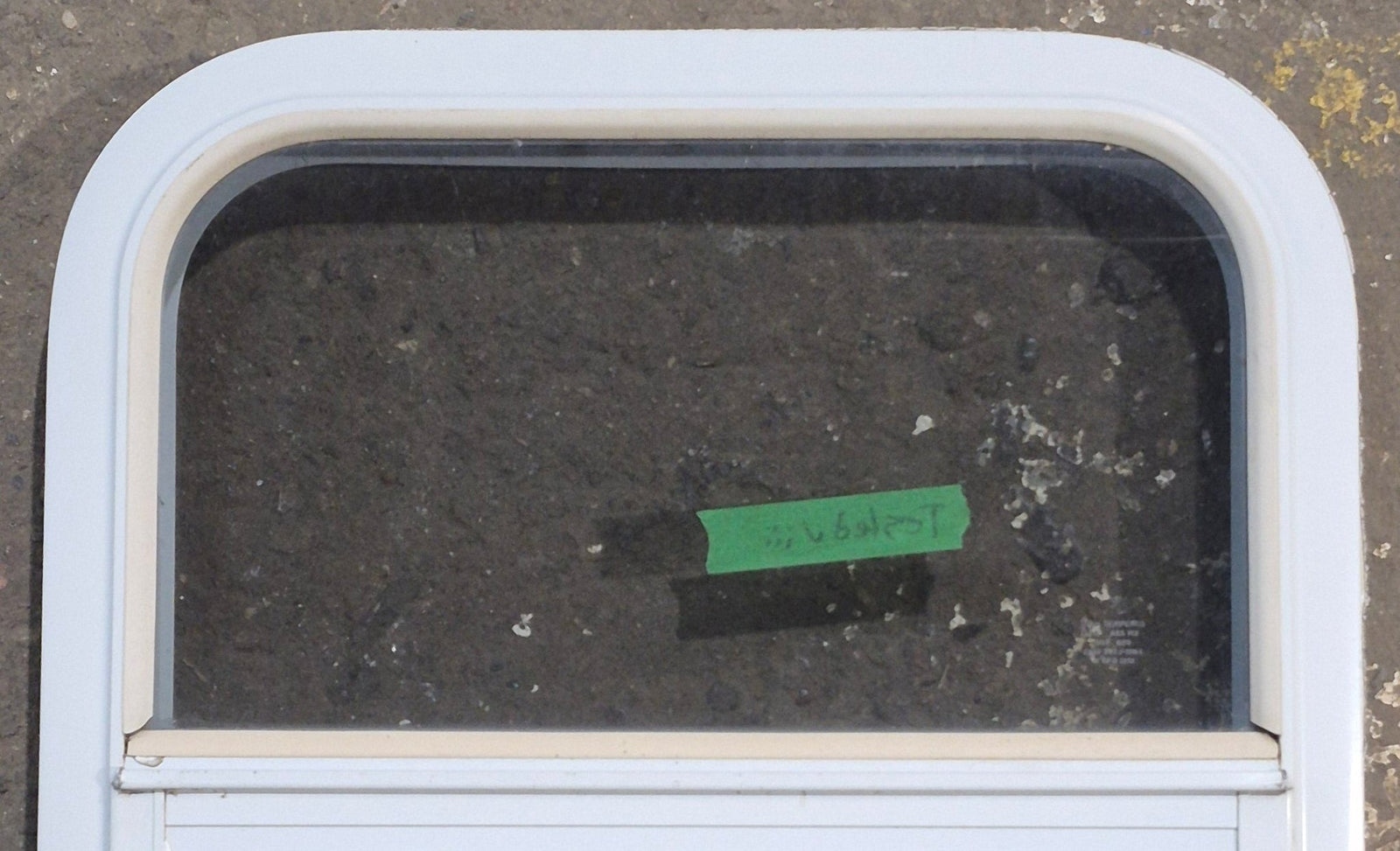 Used White Radius Opening Window : 17 1/4