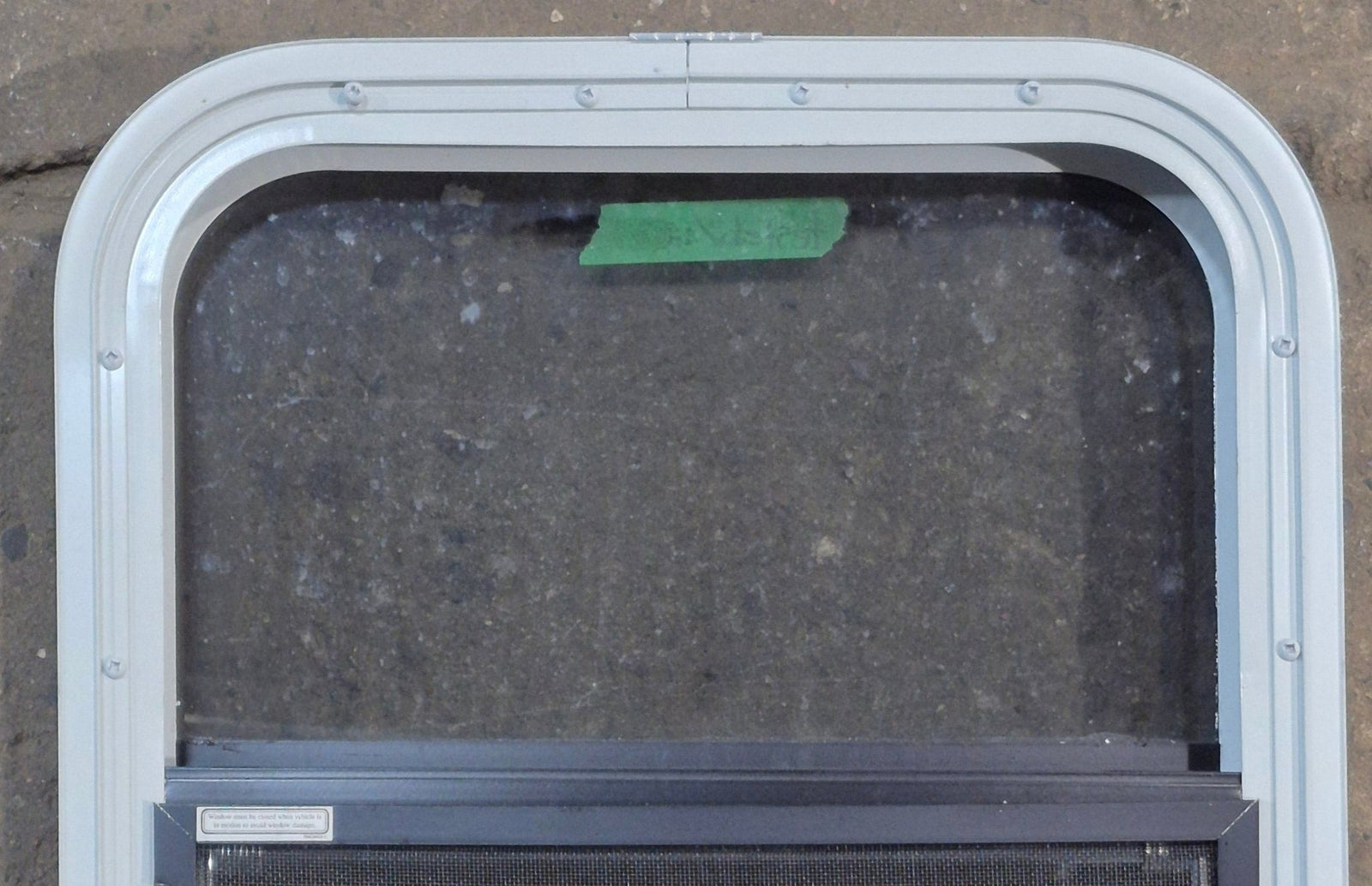 Used White Radius Opening Window : 17 1/4