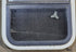 Used White Radius Opening Window : 17 1/4" W x 21 1/4" H x 1 3/4" D - Young Farts RV Parts