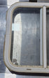 Used White Radius Opening Window : 18 1/4" W x 17 3/4" H x 1 3/4" D - Young Farts RV Parts