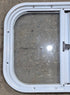 Used White Radius Opening Window : 19 1/2" W x 14 1/2" H x 1 1/4" D - Young Farts RV Parts