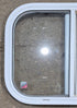 Used White Radius Opening Window : 19 1/2" W x 14 1/2" H x 1 1/4" D - Young Farts RV Parts
