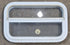 Used White Radius Opening Window : 23 1/2" W x 14 1/2" H x 1 7/8" D - Young Farts RV Parts
