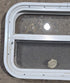 Used White Radius Opening Window : 23 1/2" W x 14 1/2" H x 1 7/8" D - Young Farts RV Parts