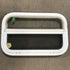 Used White Radius Opening Window : 23 1/2" W x 14 1/2" H x 1 7/8" D - Young Farts RV Parts