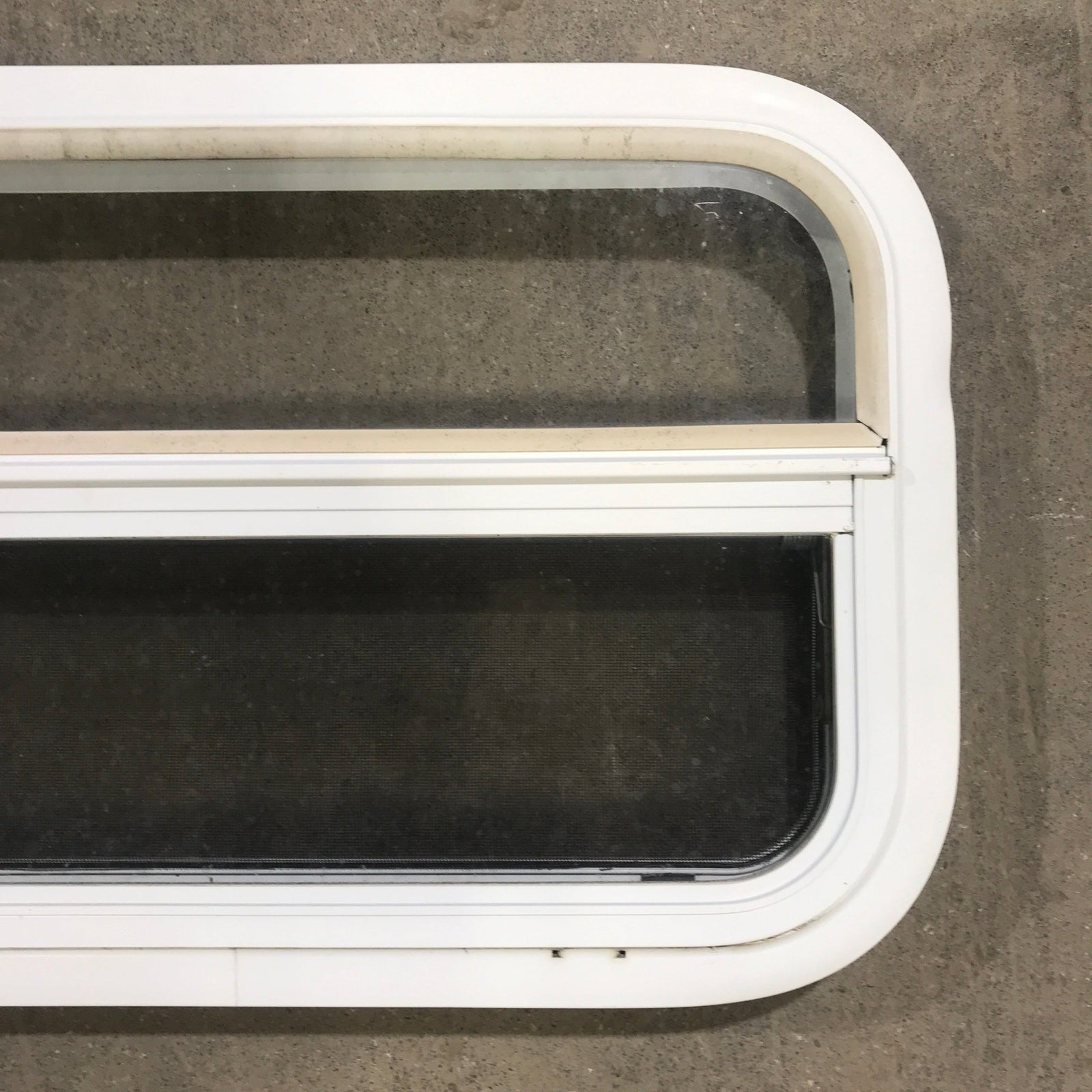 Used White Radius Opening Window : 23 1/2