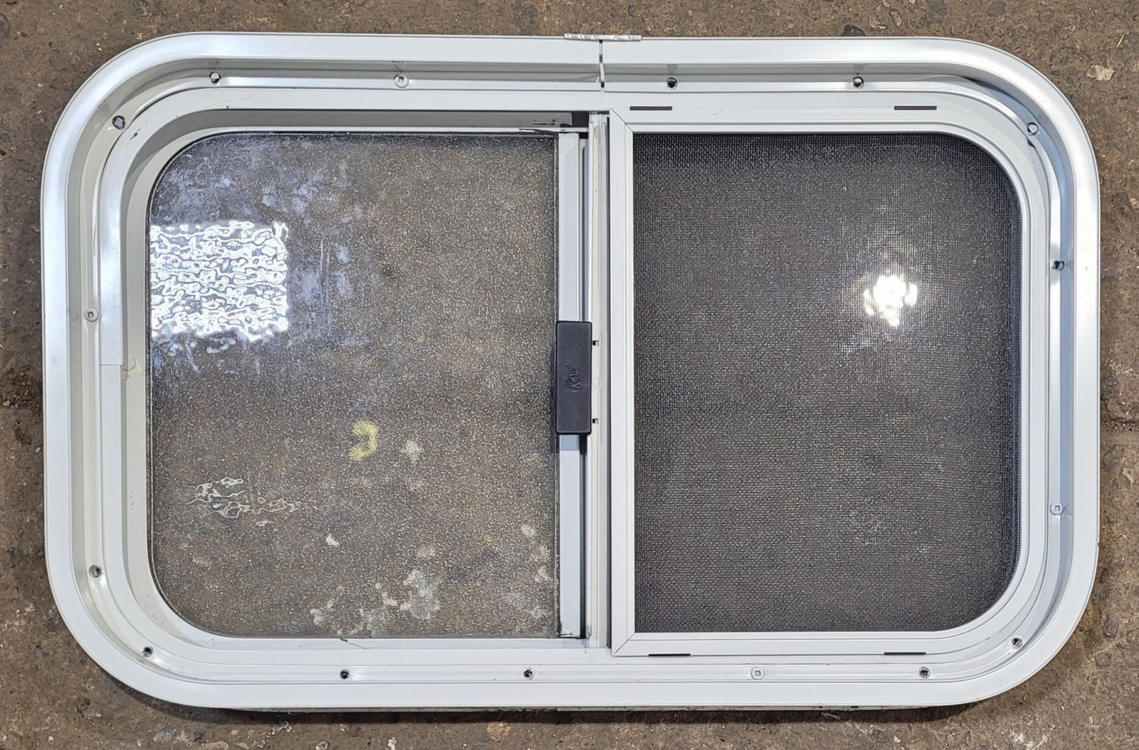 Used White Radius Opening Window : 23 1/2