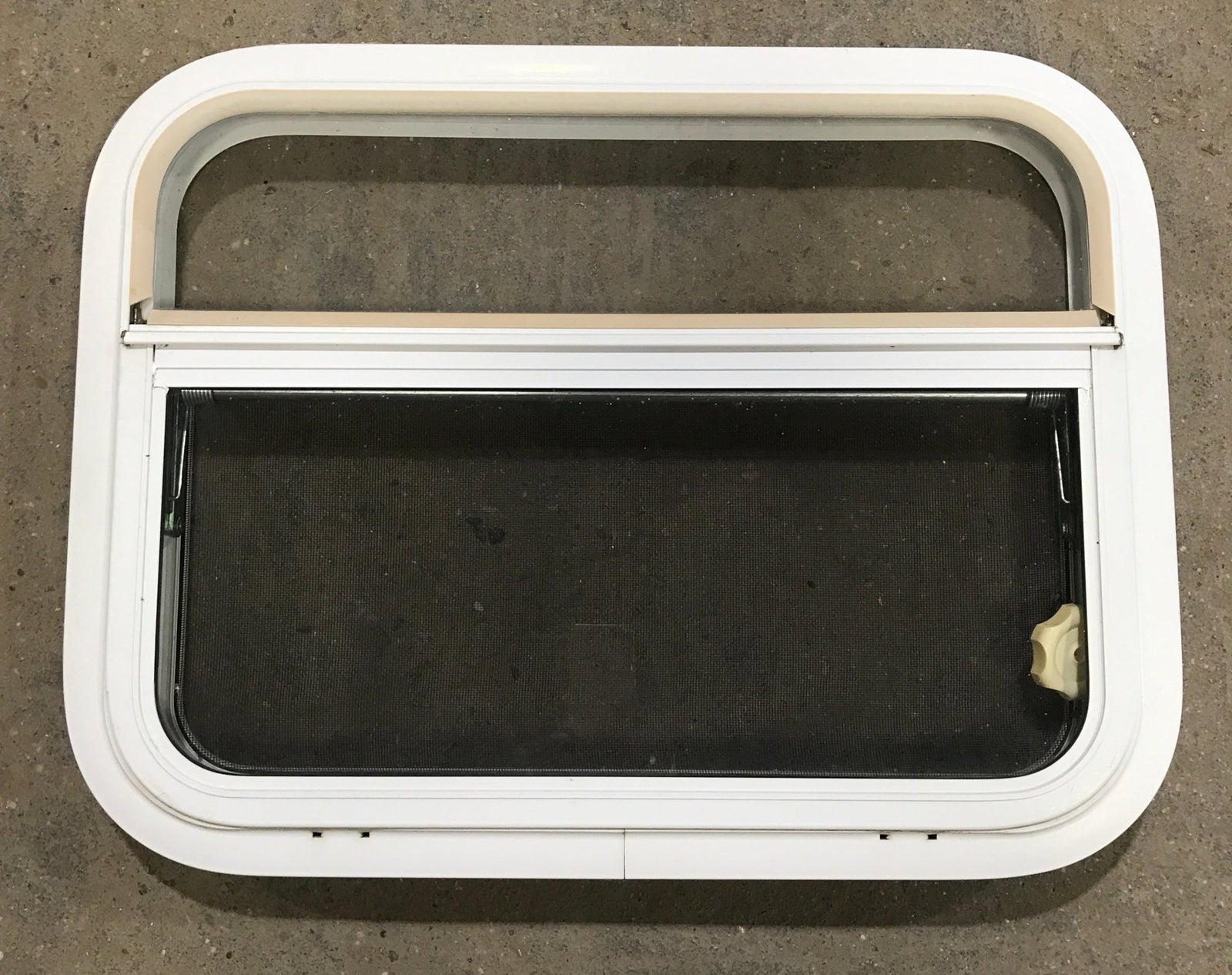 Used White Radius Opening Window : 23 1/2