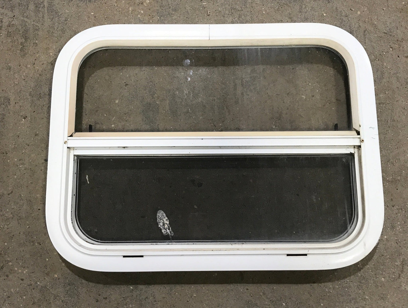 Used White Radius Opening Window : 23 1/2