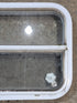 Used White Radius Opening Window : 23 1/2" W x 17 1/2" H x 1 7/8" D - Young Farts RV Parts