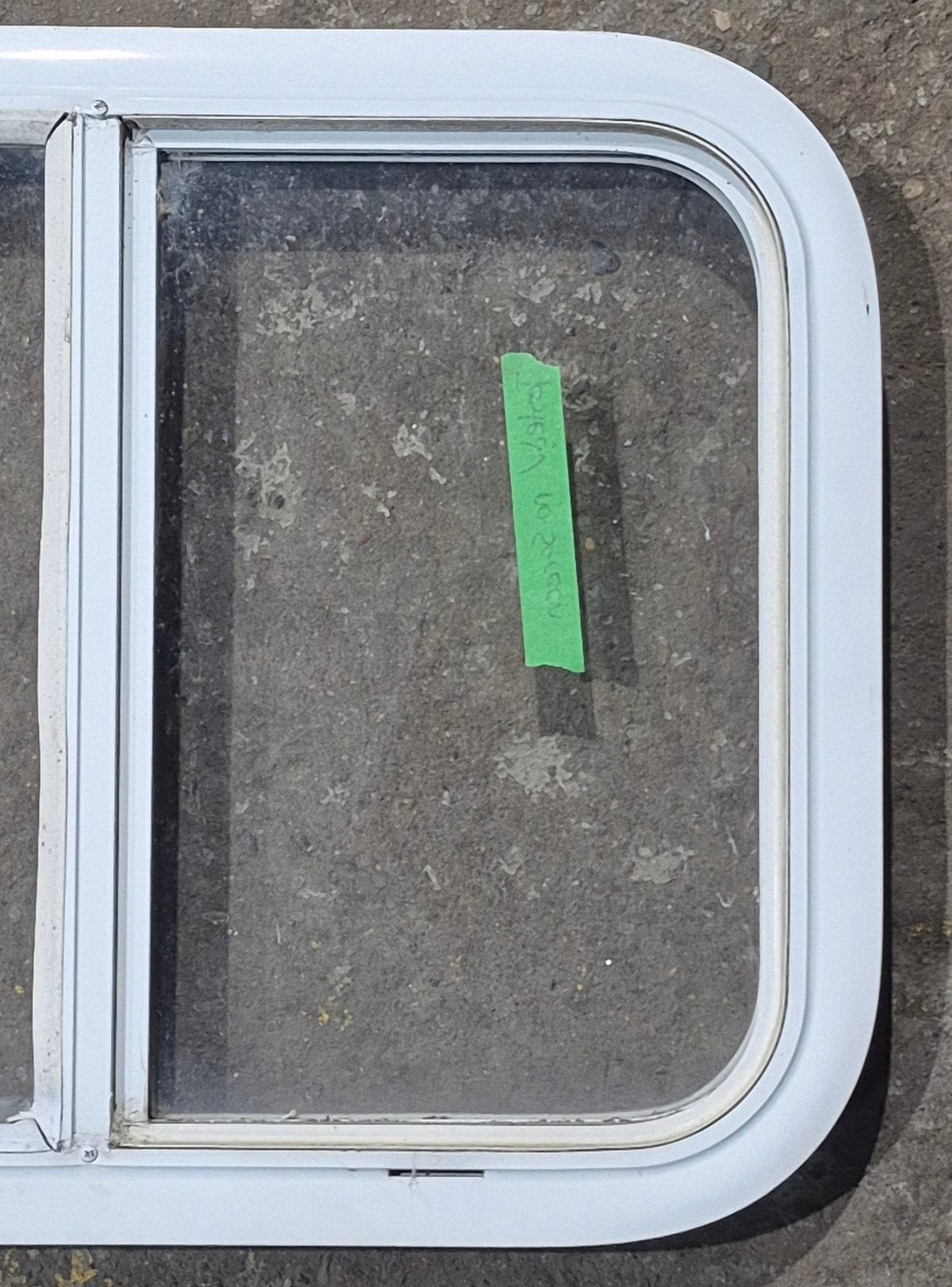 Used White Radius Opening Window : 23 1/2