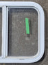 Used White Radius Opening Window : 23 1/2" W x 17 1/2" H x 1 7/8" D - Young Farts RV Parts