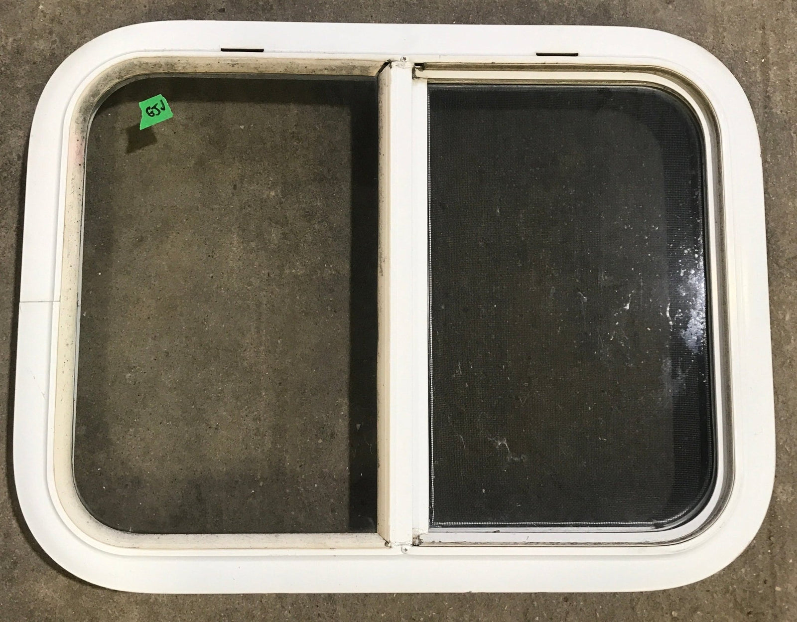 Used White Radius Opening Window : 23 1/2