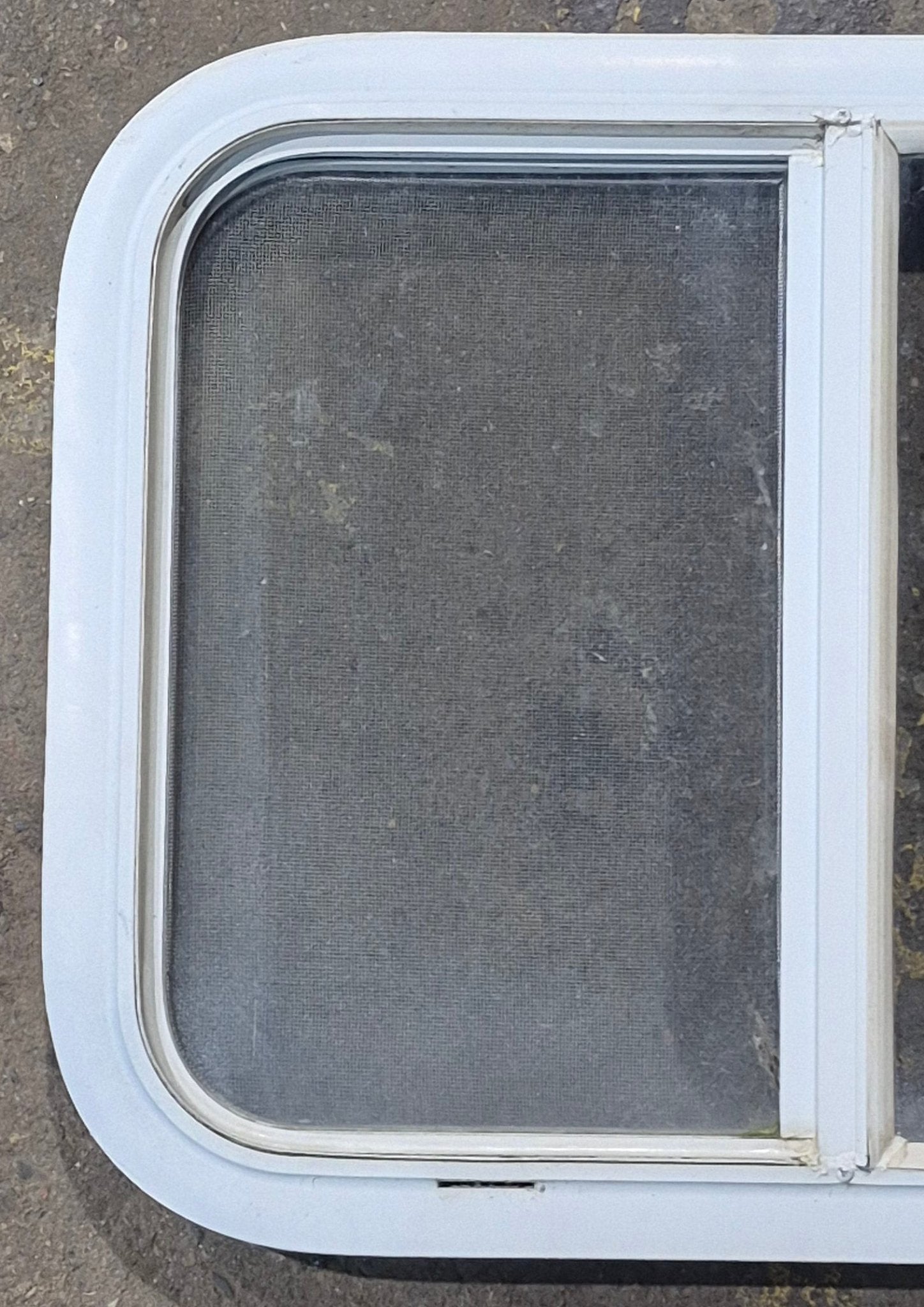 Used White Radius Opening Window : 23 1/2