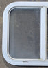 Used White Radius Opening Window : 23 1/2" W x 17 1/2" H x 1 7/8" D - Young Farts RV Parts