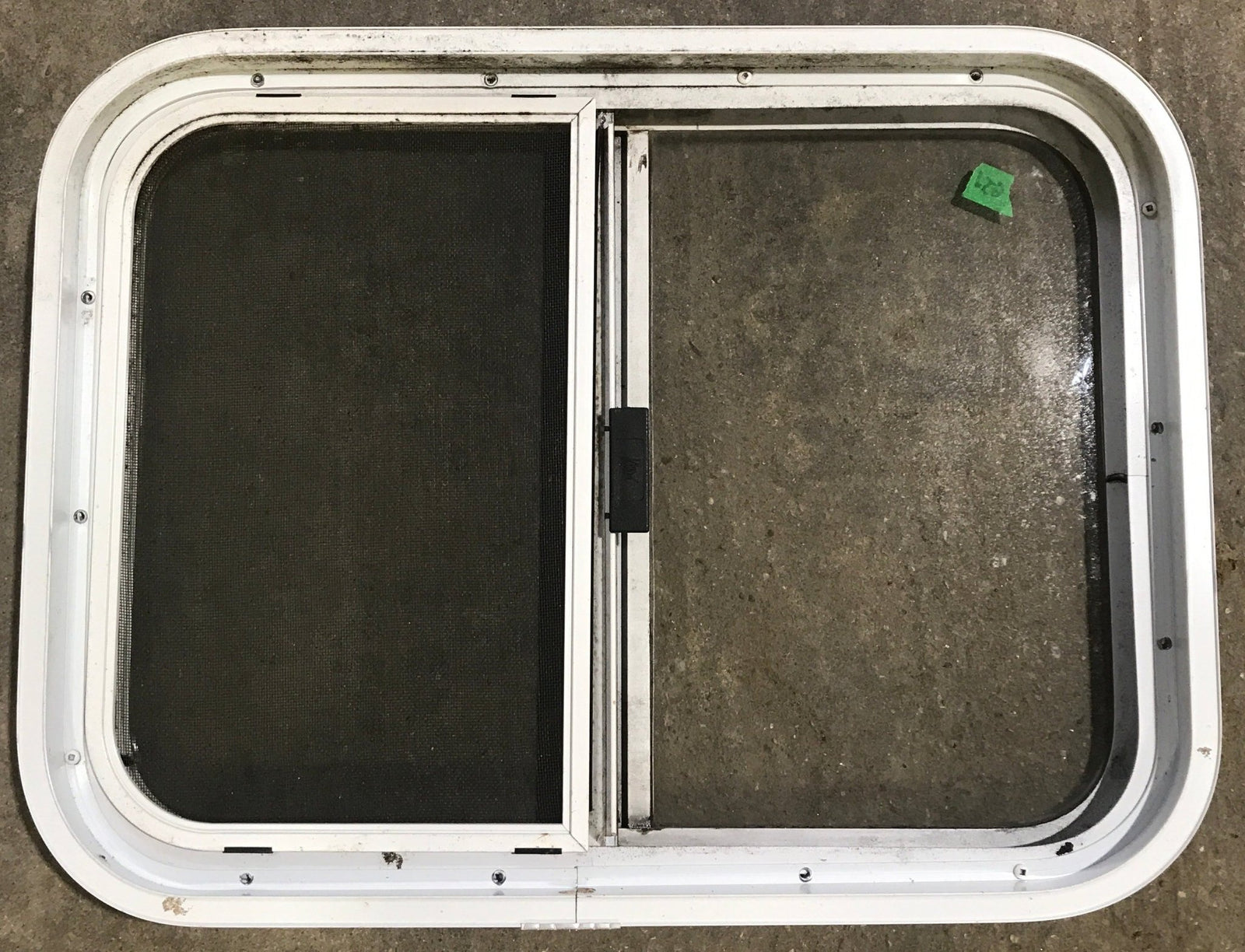 Used White Radius Opening Window : 23 1/2