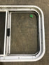 Used White Radius Opening Window : 23 1/2" W x 17 1/2" H x 1 7/8" D - Young Farts RV Parts