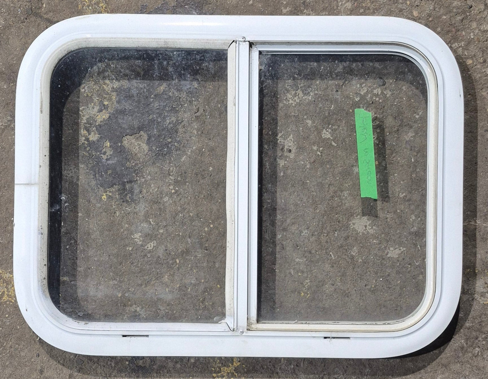 Used White Radius Opening Window : 23 1/2