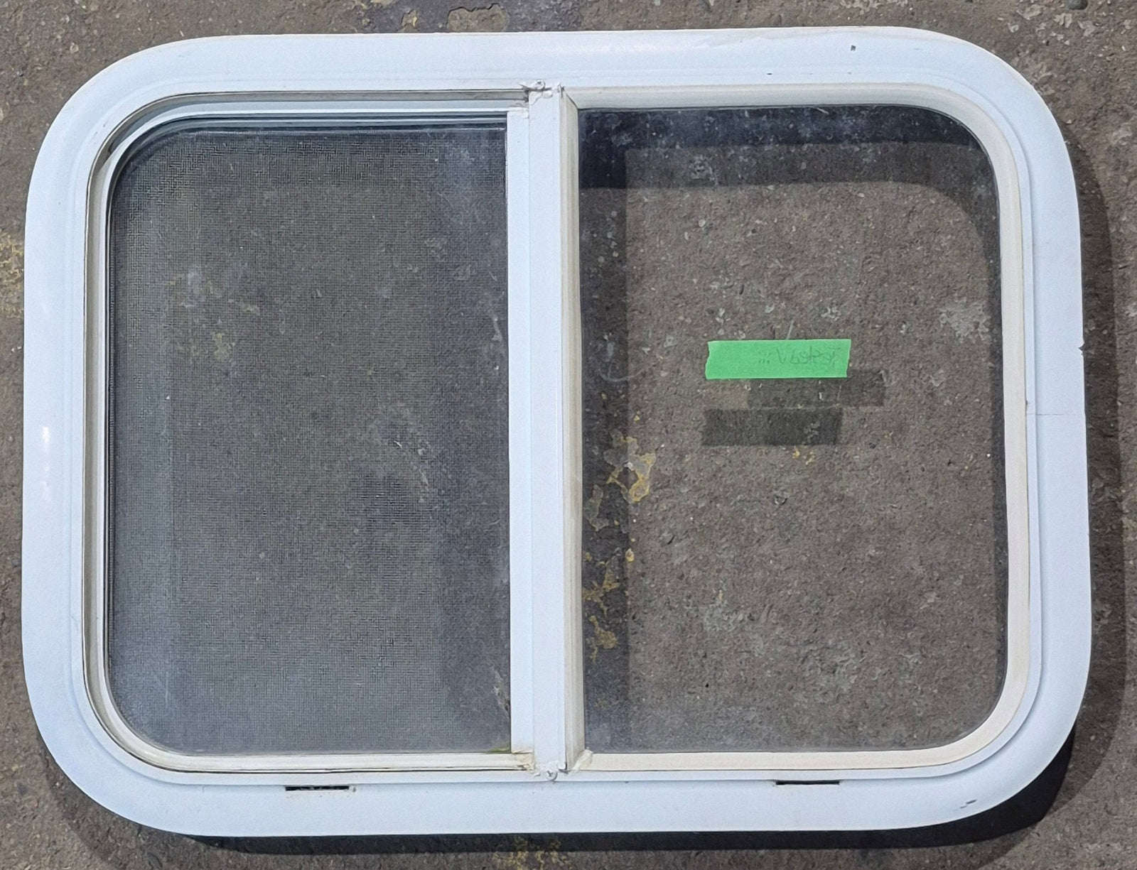 Used White Radius Opening Window : 23 1/2