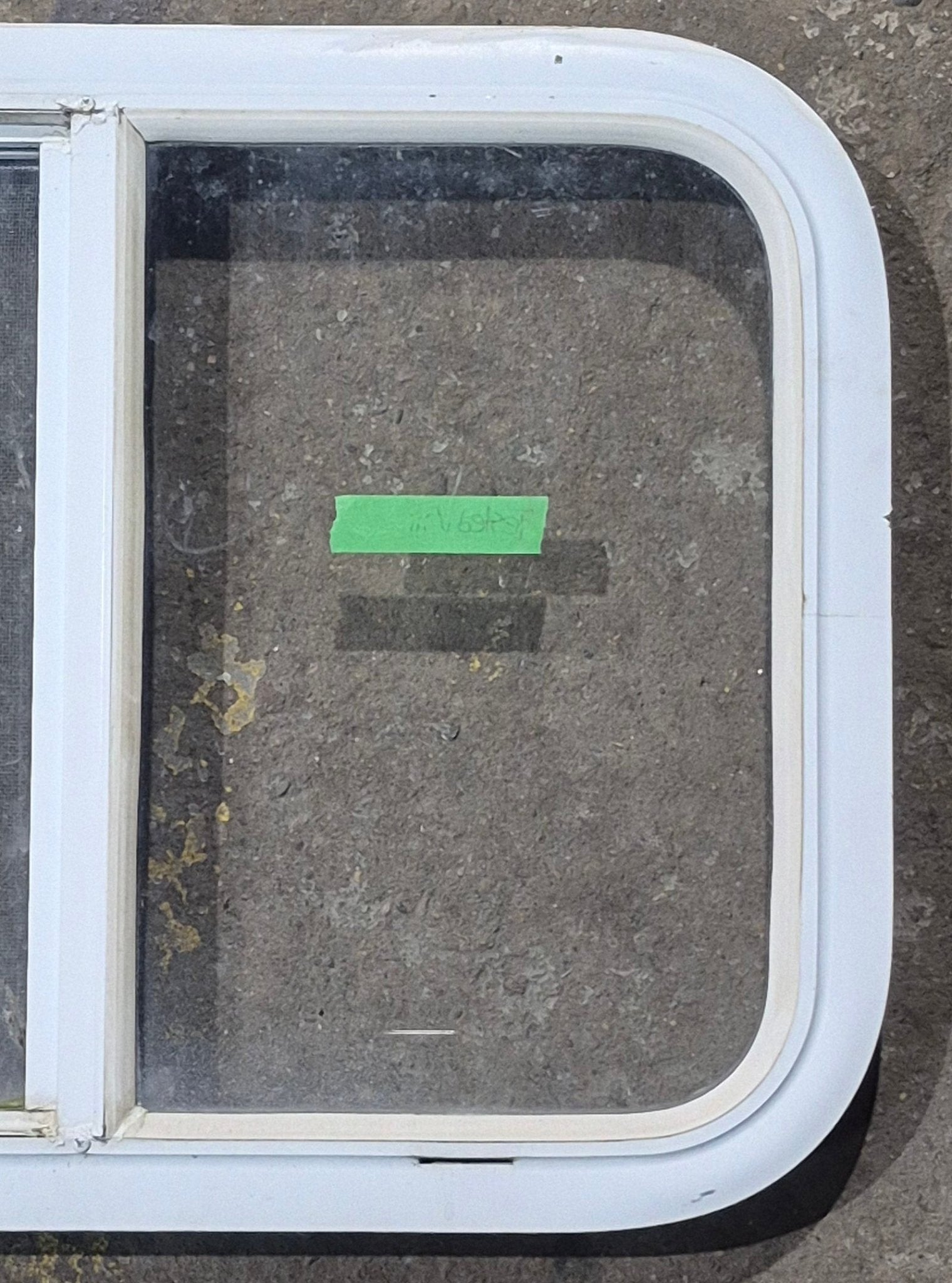 Used White Radius Opening Window : 23 1/2