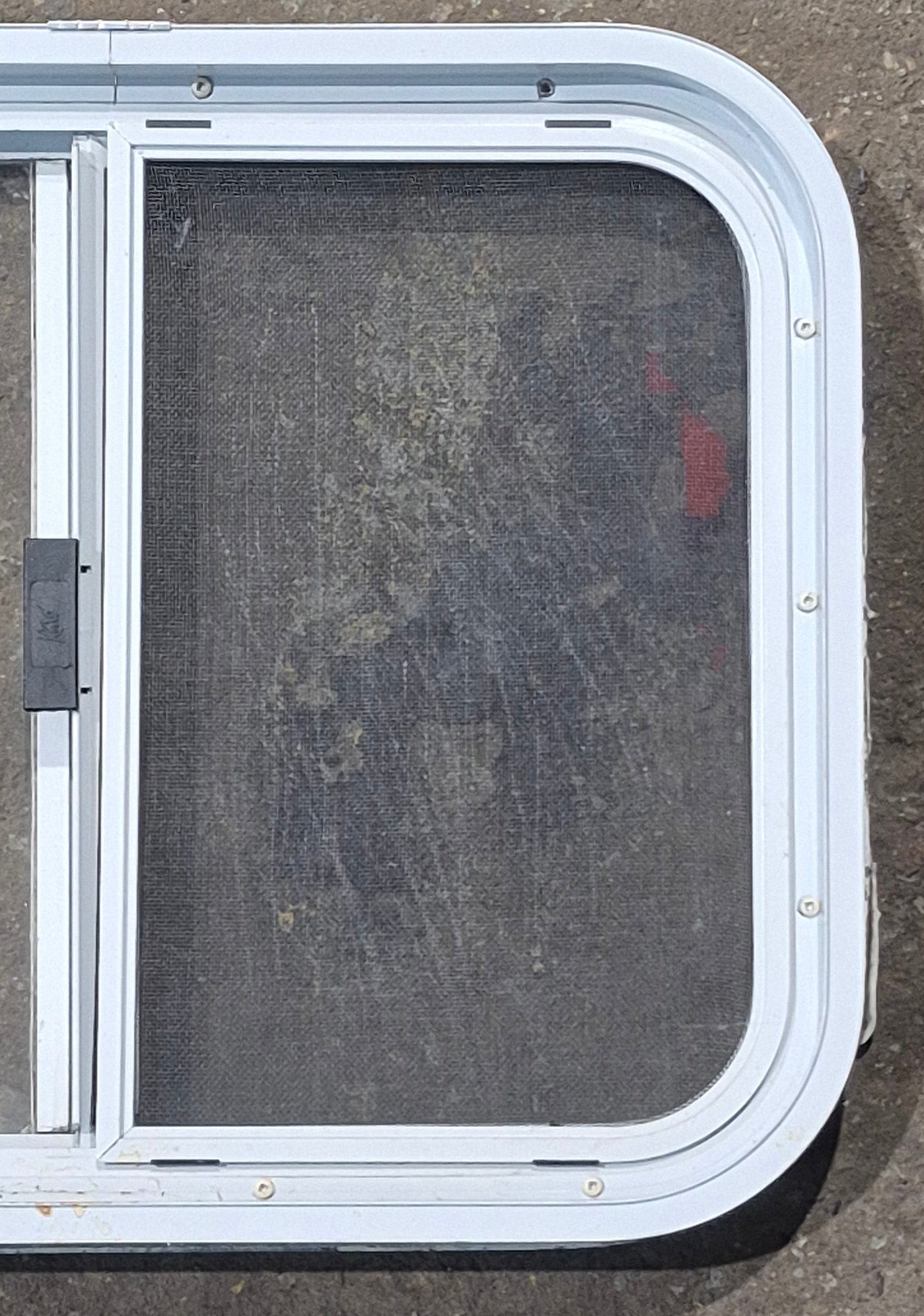 Used White Radius Opening Window : 23 1/2