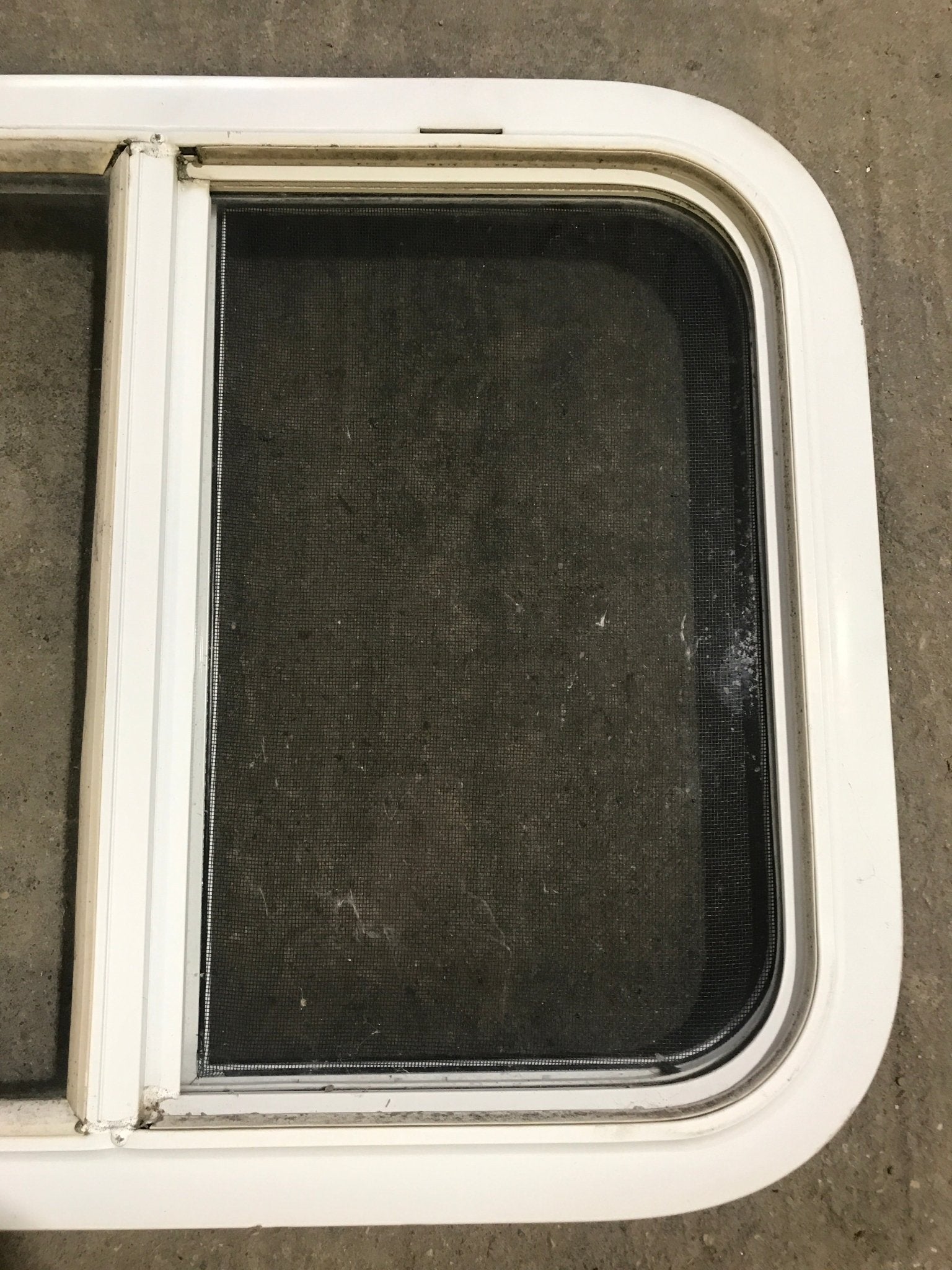 Used White Radius Opening Window : 23 1/2