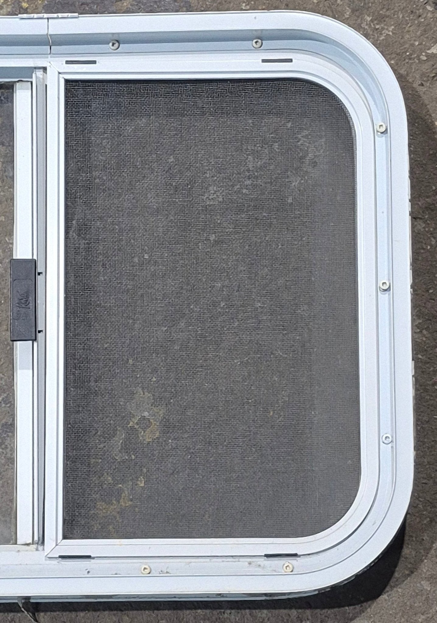 Used White Radius Opening Window : 23 1/2